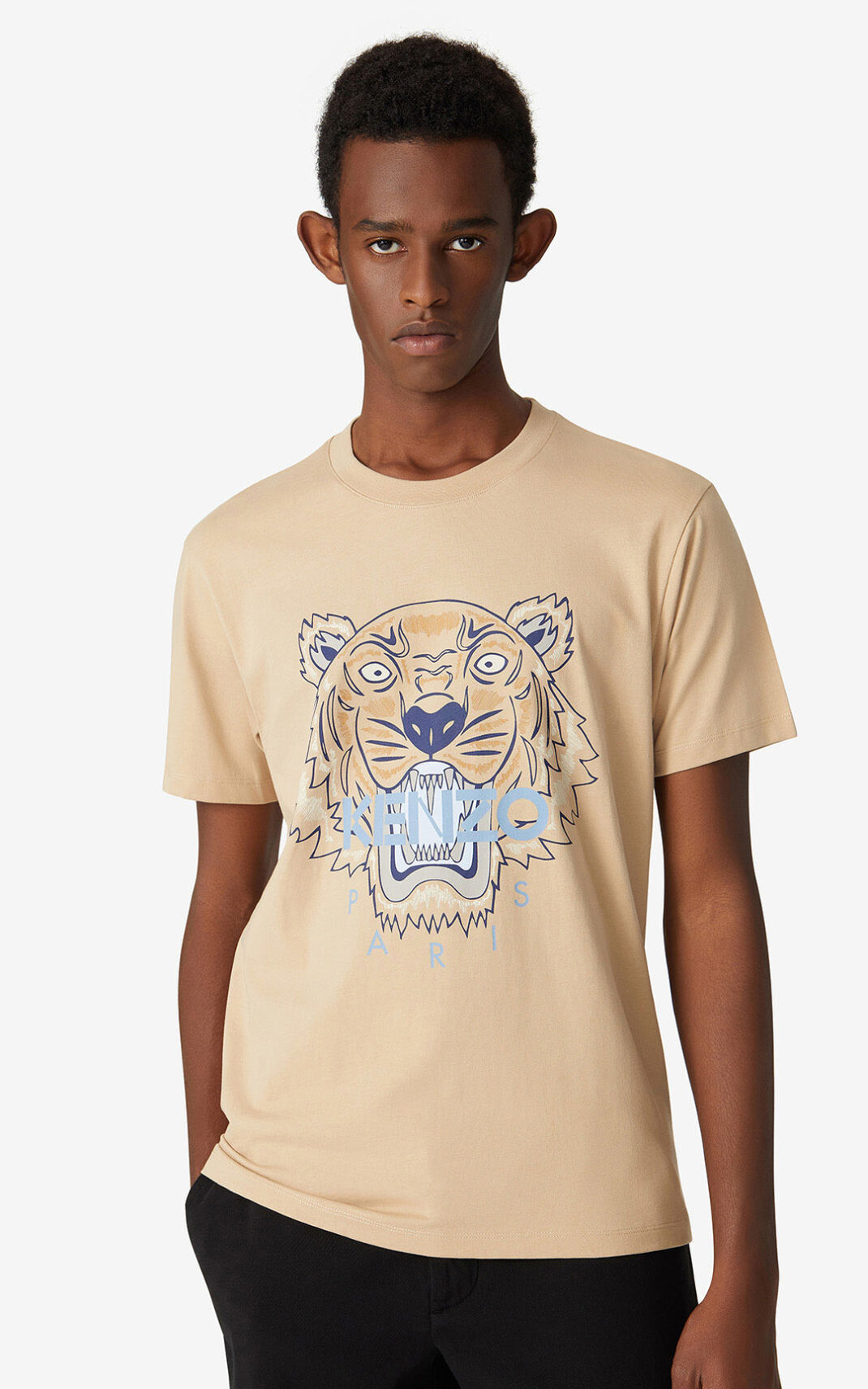 Kenzo Tiger T-shirt Heren Beige | 62078JVYI